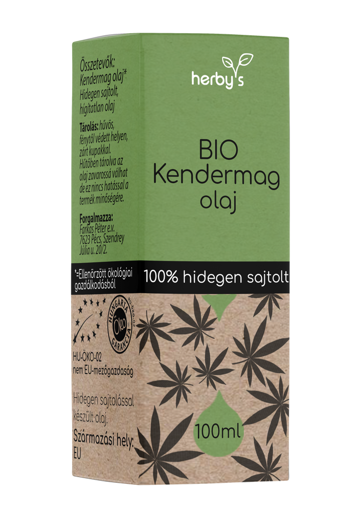 Herby's - BIO Kendermag olaj hidegen sajtolt 100ml