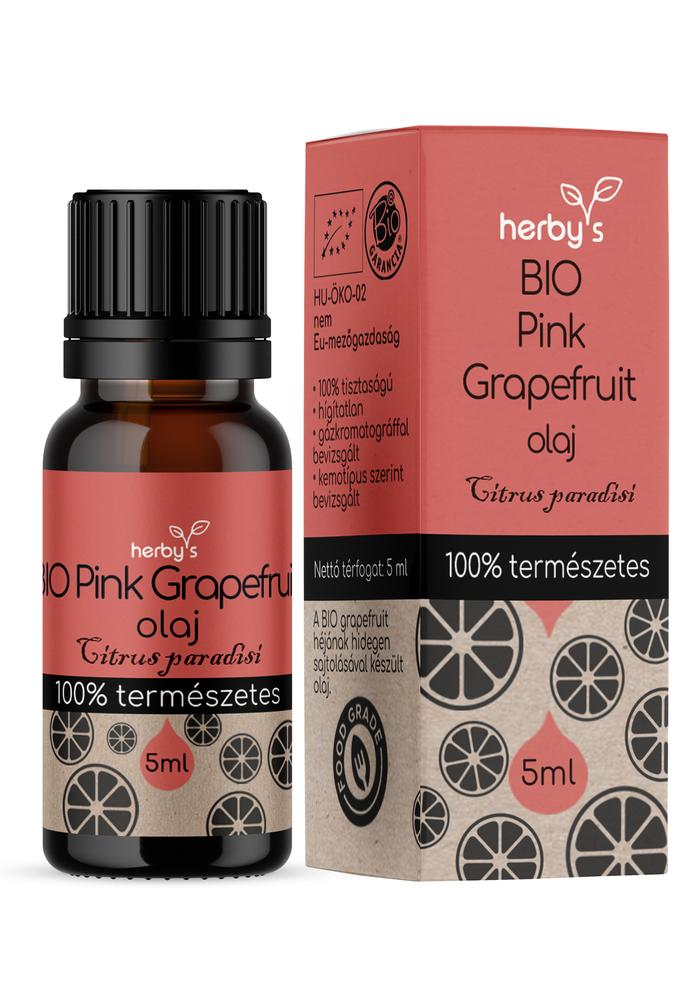 Herby's - BIO Pink Grapefruit olaj 5 ml FOOD GRADE