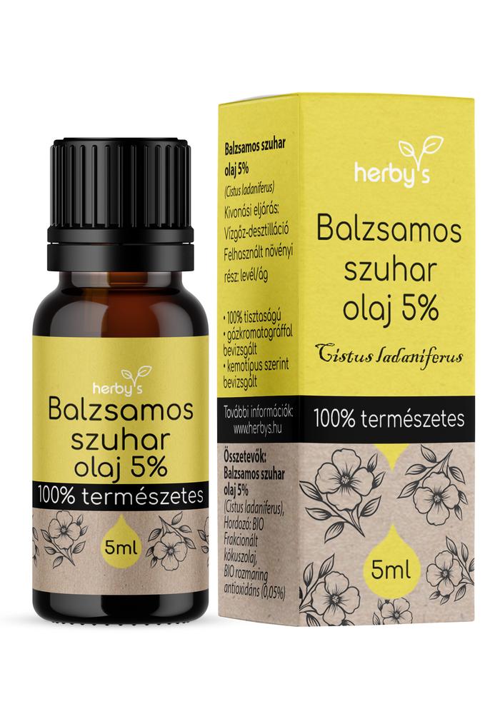 Herby's - Balzsamos szuhar (Cistus) olaj 5% 5 ml FOOD GRADE