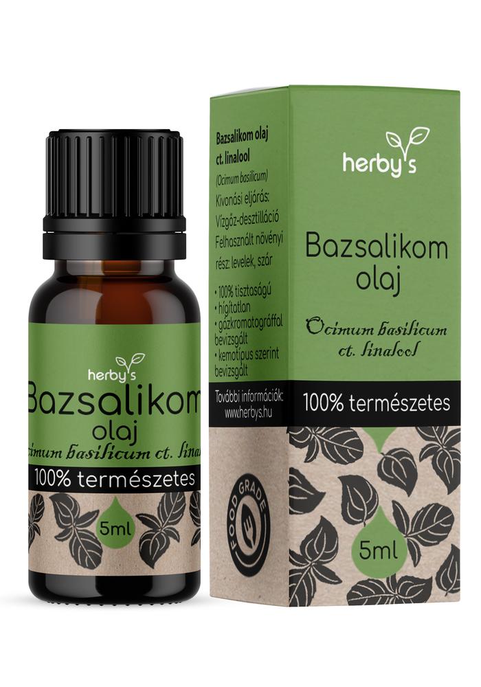 Herby's - Bazsalikom olaj ct. linalool 5ml FOOD GRADE