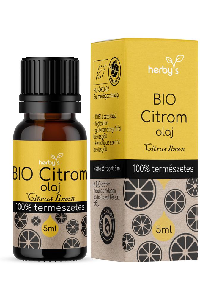 Herby's - BIO Citrom olaj 5 ml FOOD GRADE