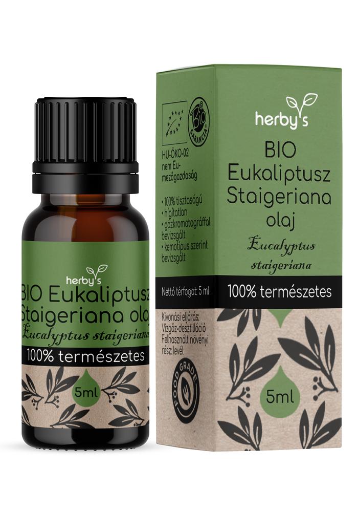 Herby's - BIO Eukaliptusz staigeriana olaj 5 ml FOOD GRADE