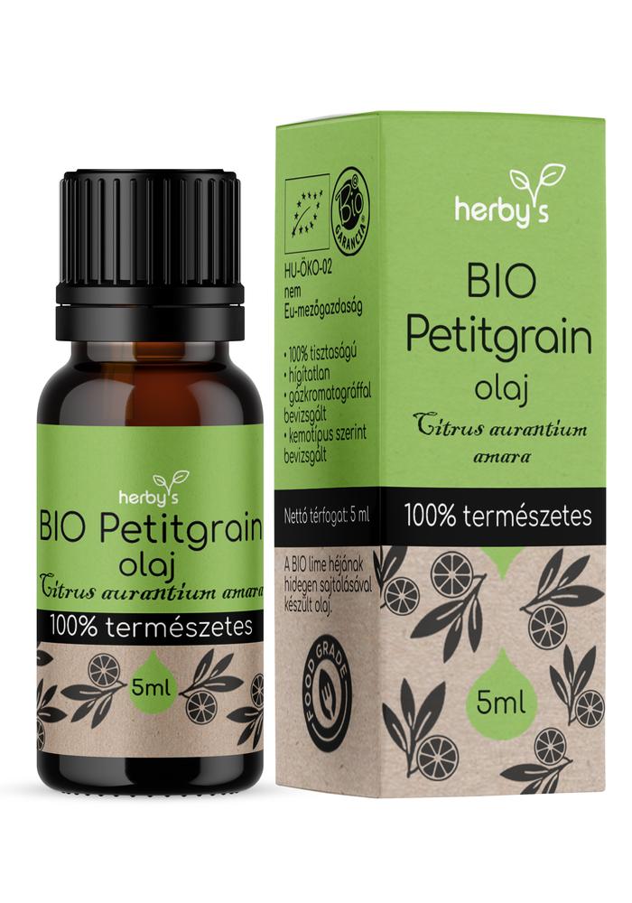 Herby's - BIO Petitgrain (keserűnarancs levél) olaj 5 ml FOOD GRADE
