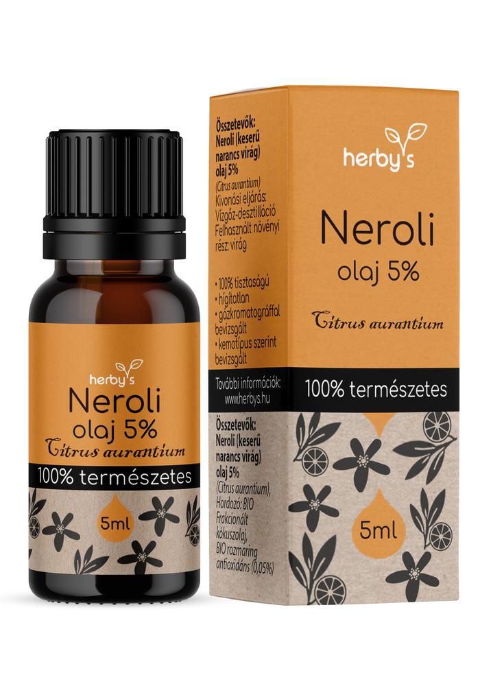 Herby's - Neroli (keserű narancsvirág) olaj 5% 5ml FOOD GRADE