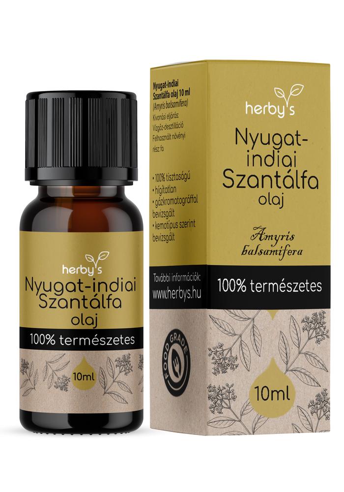 Herby's - Nyugat-indiai Szantálfa olaj 10 ml FOOD GRADE