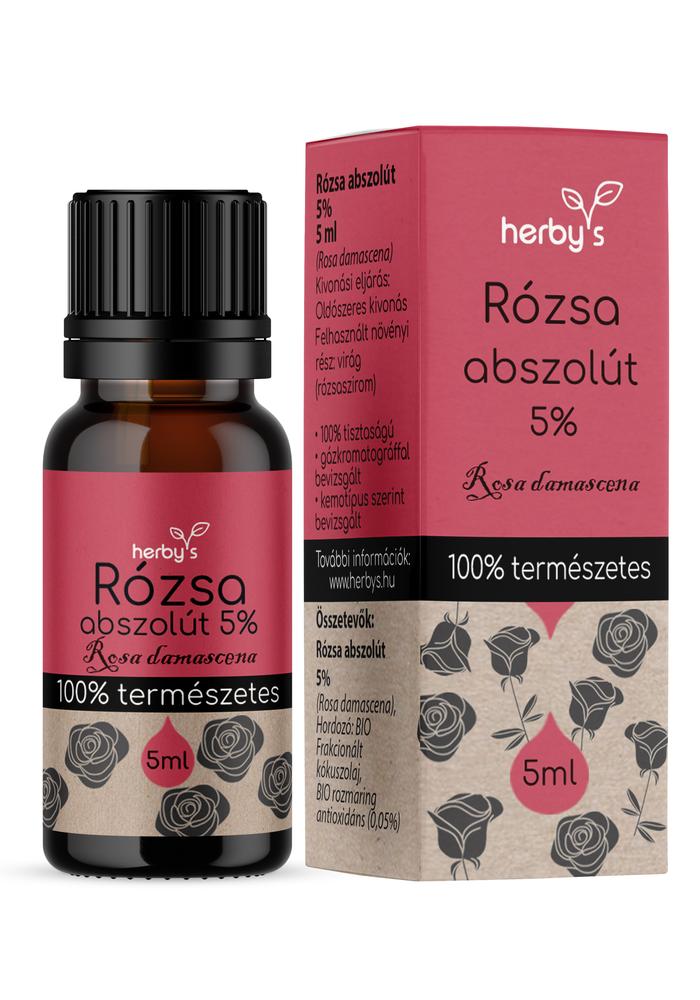 Herby's - Rózsa abszolút 5% 5 ml FOOD GRADE