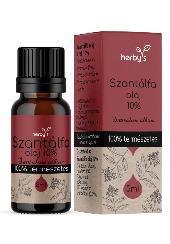 Herby's - Szantálfa olaj (Santalum album) 10% 5 ml FOOD GRADE