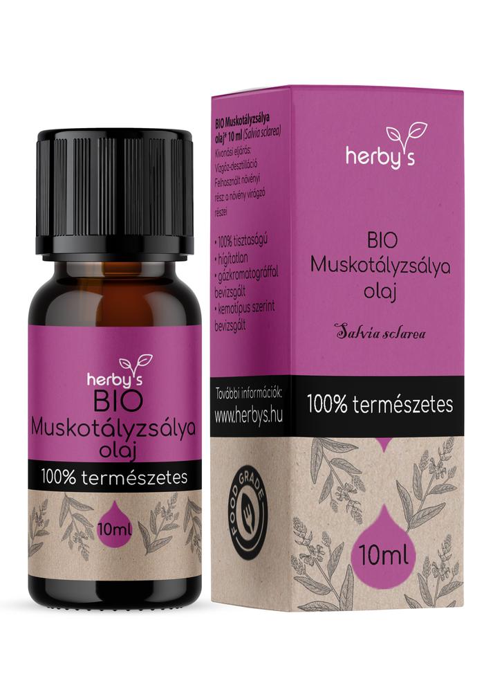 Herby's - BIO Muskotályzsálya olaj 10 ml FOOD GRADE