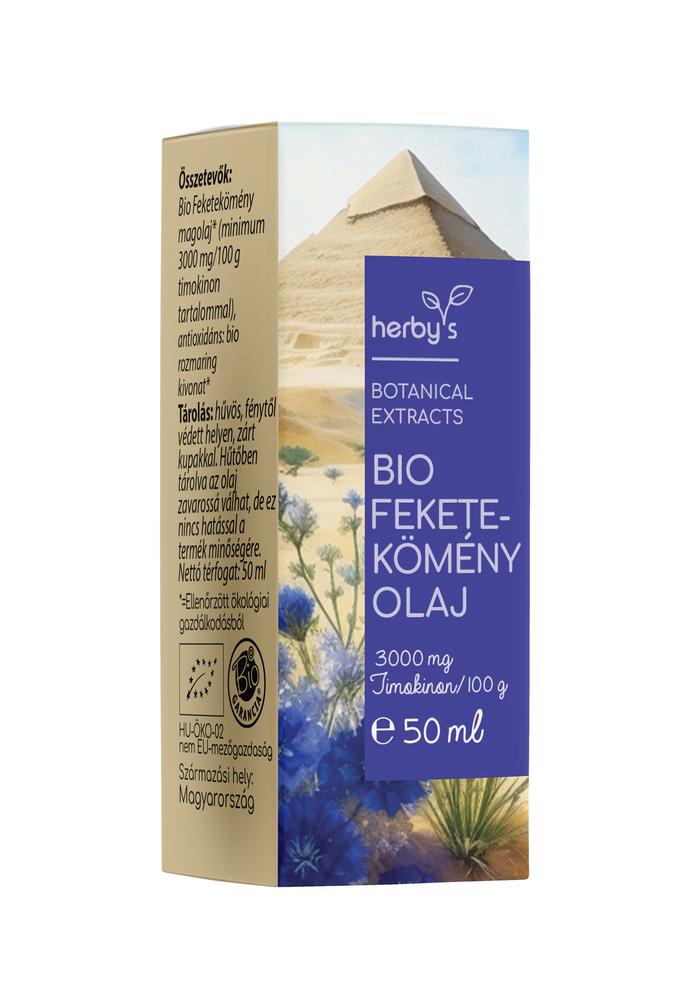 Herby's - BIO Feketekömény olaj Extra 50 ml 3000 mg Timokinon/100 g