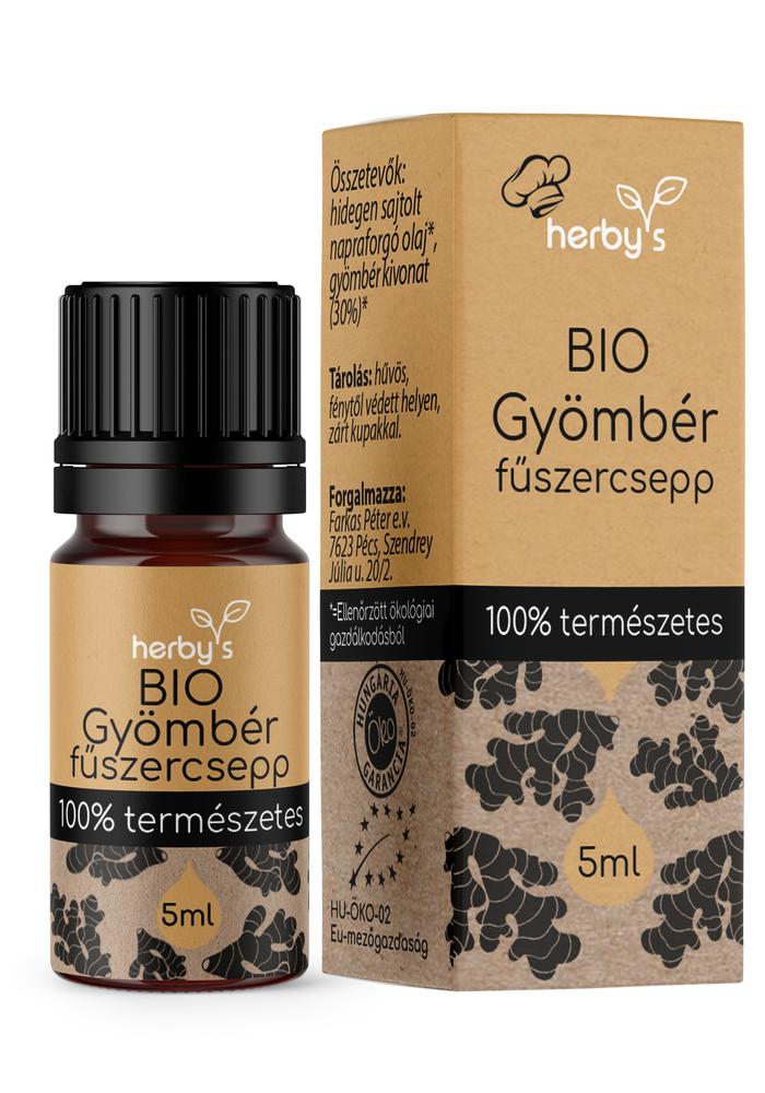 Herby's - BIO Gyömbér fűszercsepp 5ml